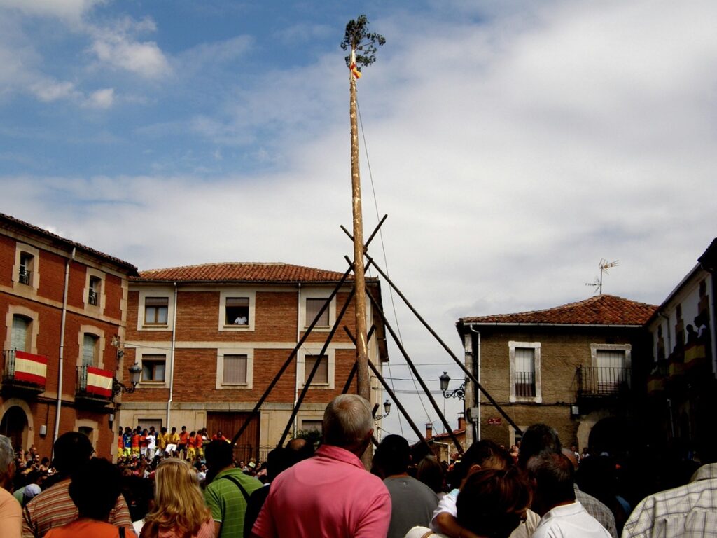 Los casados «pingan» el Mayo en Vinuesa