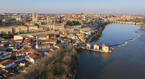 Imagen aérea de la ciudad de Zamora