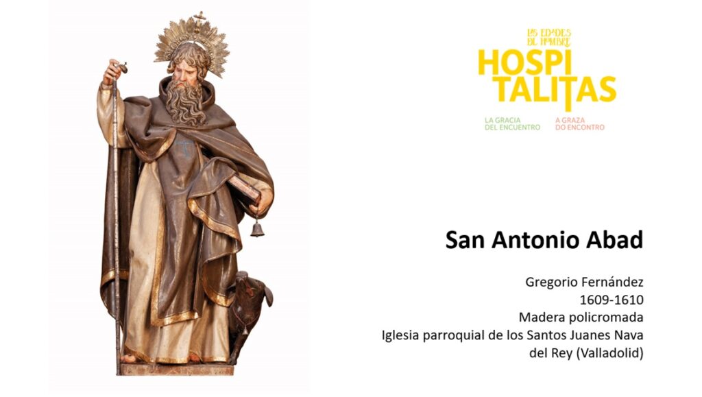 San Antonio Abad, de Gregorio Fernández, pieza que se podrá ver en Villafranca del Bierzo en Hospitalitas