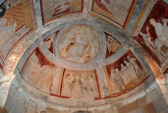 PInturas murales en la iglesia de Revilla de Santullán