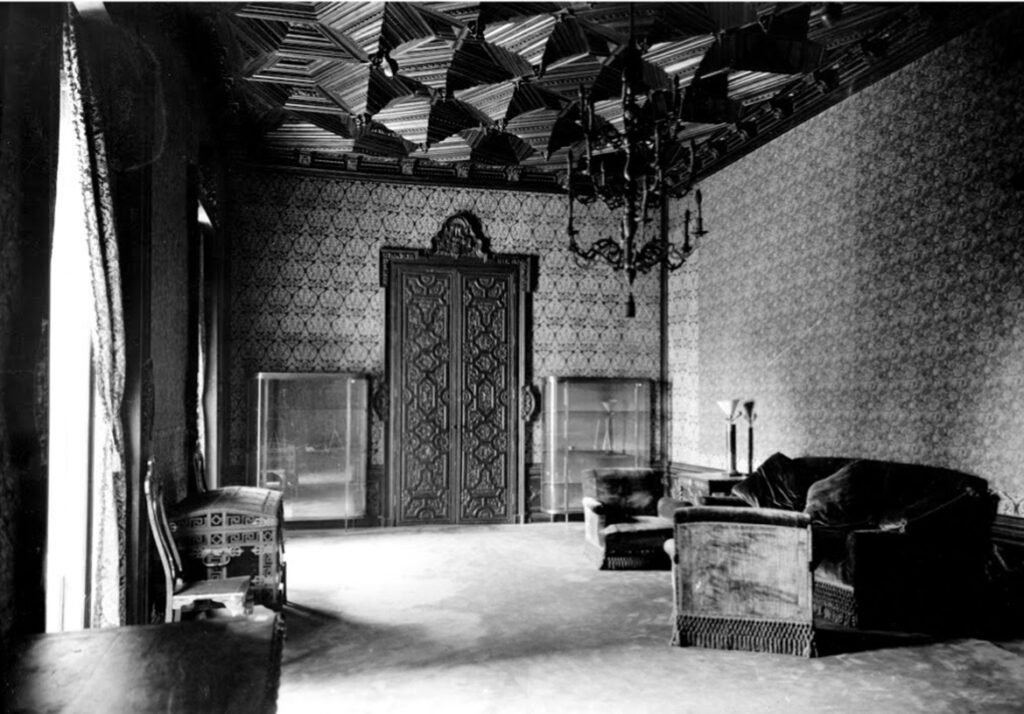 Salón de retratos del Palacio Nacional, fotografía de Aurelio Pérez Rioja realizada en 1937